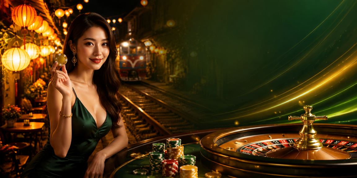 Người dùng tại Hà Nội trải nghiệm roulette live casino dưới ánh đèn lồng truyền thống