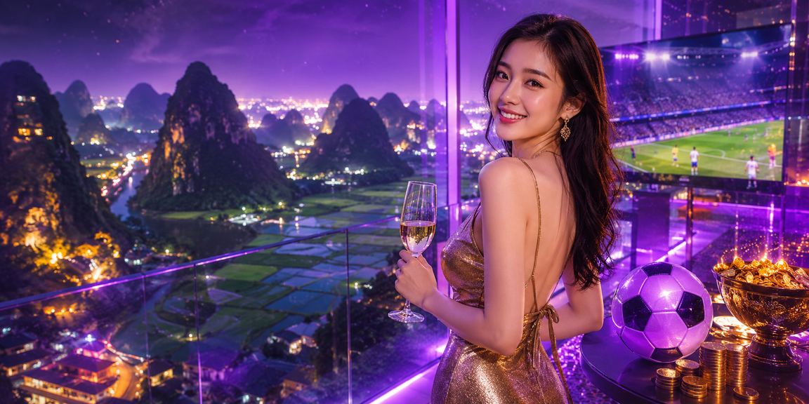Người hâm mộ bóng đá theo dõi trận đấu và đặt cược VIP trên k25 trong không khí neon tại Ninh Bình